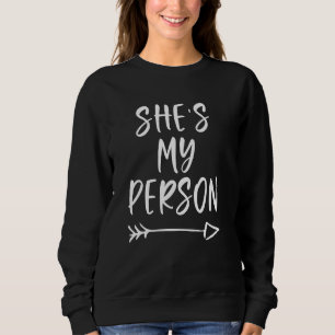 Hon är min person Bestie Bff för bästa vänner T Shirt
