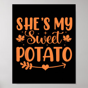 Hon är min sötpotatis, hösten Thanksgiving Par Poster