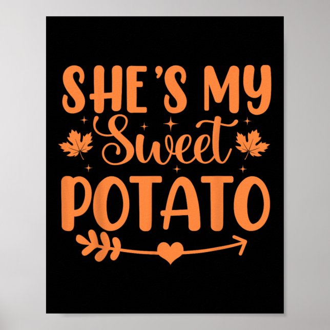 Hon är min sötpotatis, hösten Thanksgiving Par Poster (Framsidan)