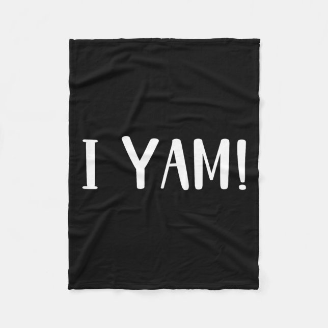 Hon är min sötpotatis i Yam Par Matching Fleecefilt (Framsidan)