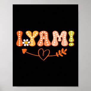 Hon är min sötpotatis i Yam Thanksgiving Autumn Co Poster