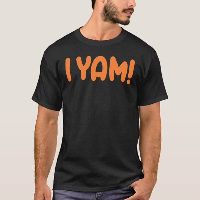 Hon är min sötpotatis i Yam Thanksgiving Par 2 T Shirt (Framsida)