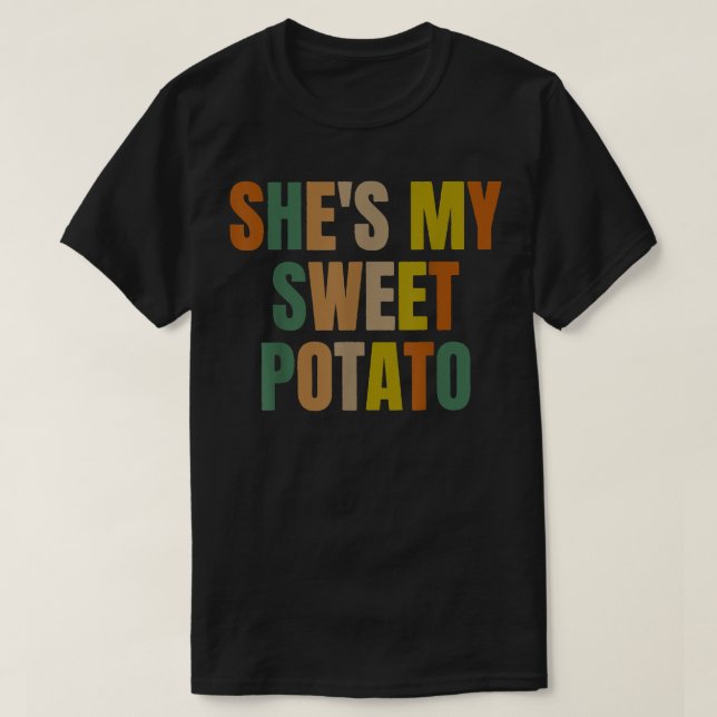 Hon är min sötpotatis... jag YAM lite matchande ko T Shirt (Design framsida)