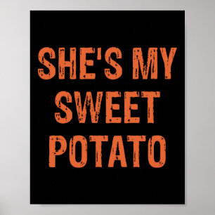 Hon är min sötpotatis... jag Yam Lustigt Par än Poster