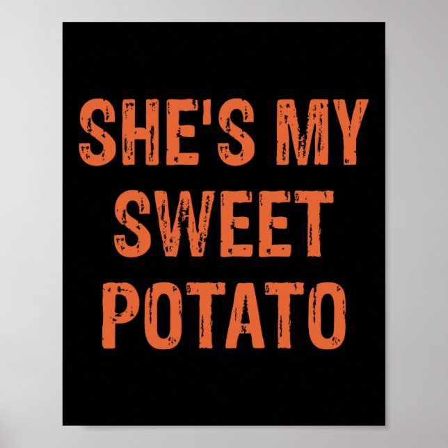Hon är min sötpotatis... jag Yam Lustigt Par än Poster (Framsidan)