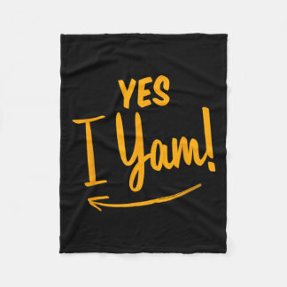 Hon är min sötpotatis jag Yam Matching lite tack Fleecefilt