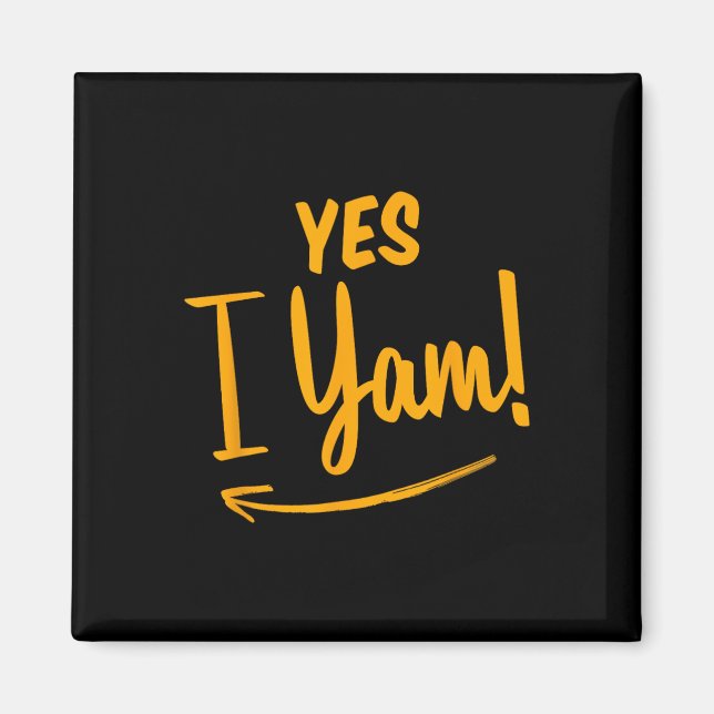 Hon är min sötpotatis jag Yam Matching lite tack Magnet (Framsidan)