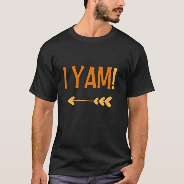 Hon är min sötpotatis jag Yam Matching Par Tack T Shirt (Framsida)