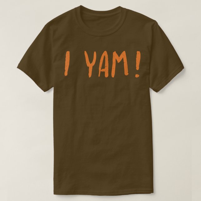 Hon är min sötpotatis jag Yam och Par Thanksgivi. T Shirt (Design framsida)