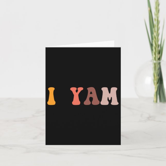 Hon är min sötpotatis jag Yam par Valentin  Kort (Framsida)