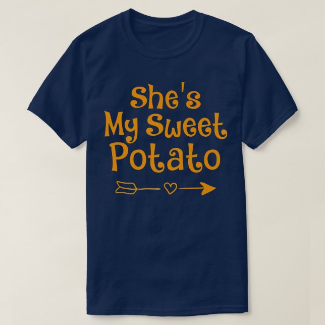 Hon är min sötpotatis, jag YAM Peles matchande tac T Shirt (Design framsida)
