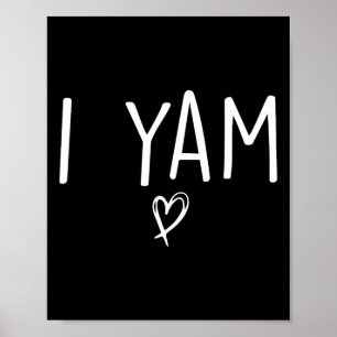 Hon är min sötpotatis jag Yam ställer in Par Thank Poster