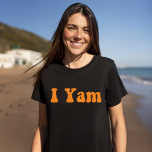 Hon är min sötpotatis Jag Yam Thanksgiving-par T Shirt