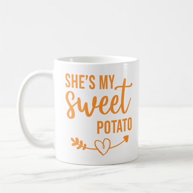 Hon är min sötpotatis kaffemugg (Vänster)