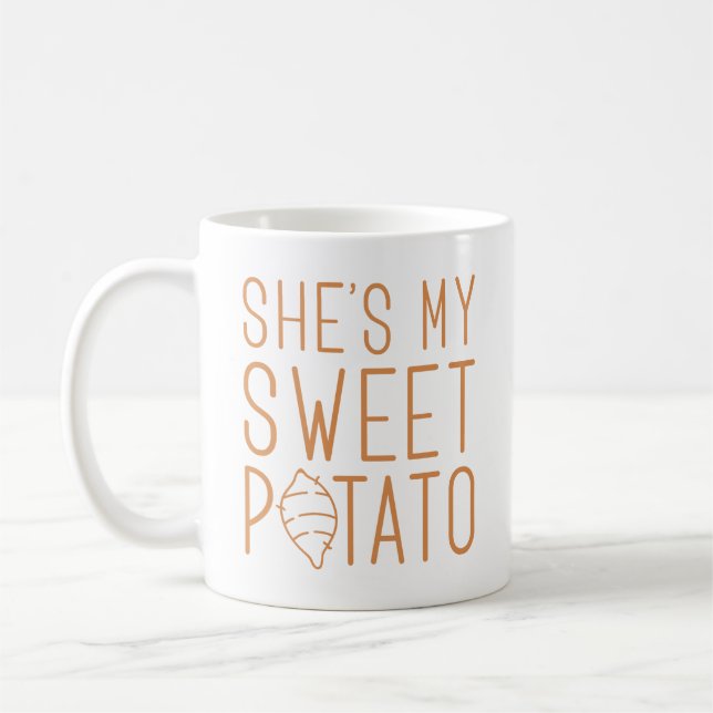 Hon är min sötpotatis kaffemugg (Vänster)