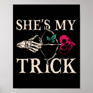 Hon är min trick som matchar lite Halloween Costum Poster