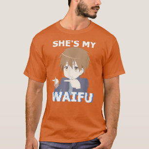 Hon är min Waifu. Han är min Husbando Anime Manga T Shirt
