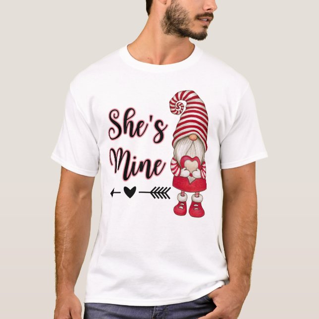 Hon är Mine Valentines dag T Shirt (Framsida)