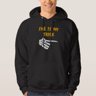 Hon är mitt trick han är min godis Söt matchande p Hoodie