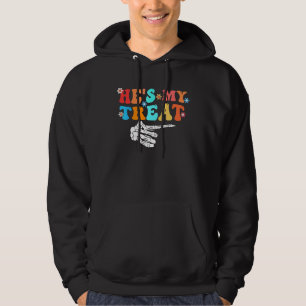 Hon är mitt trick han är min godis söta matchande hoodie