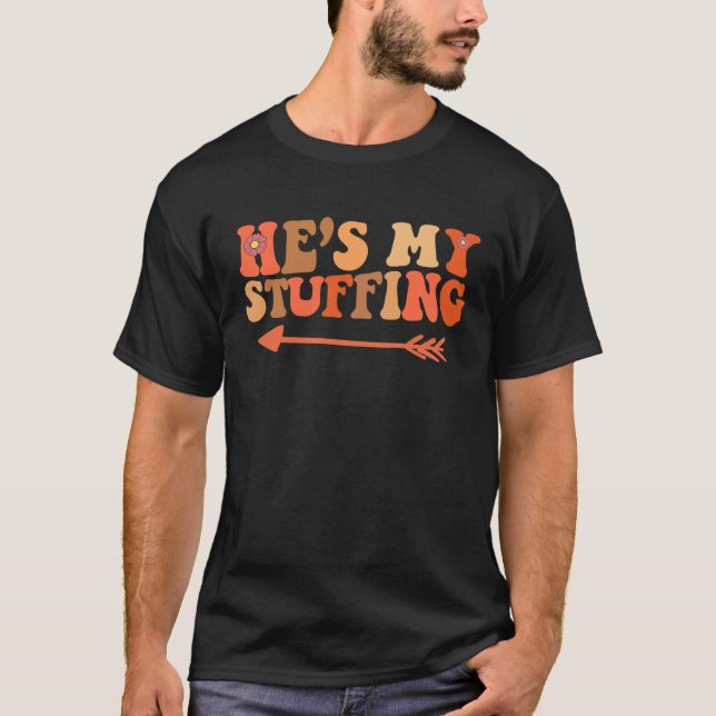 Hon är mitt Turkiet. Han är min fulla Groovy Match T Shirt (Framsida)