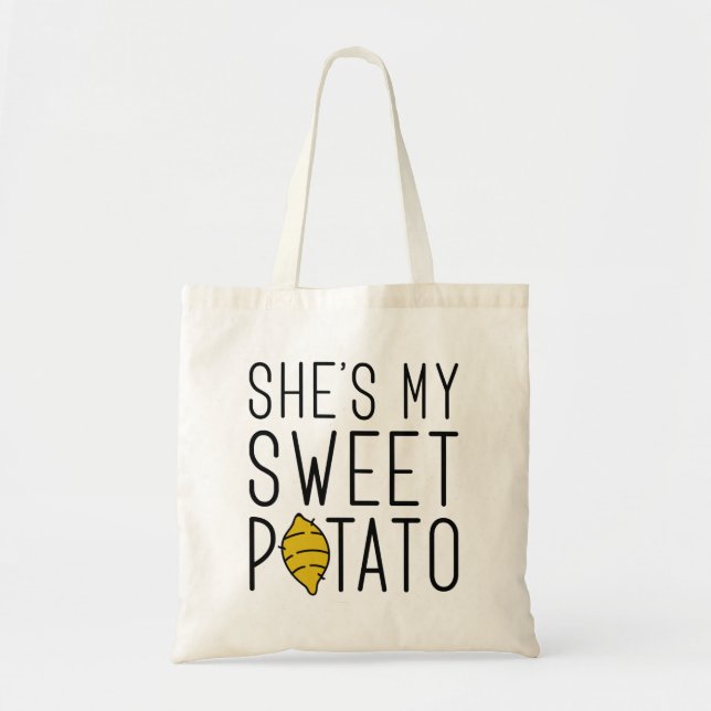 Hon är My Sweet Potato Tygkasse (Framsidan)
