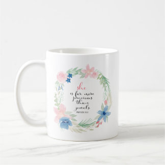 Hon är mycket dyrare än judar - Proverbs 31 Kaffemugg