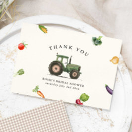 Hon är nyinbjuden till möhippan Fresh Off The Farm Tack Kort