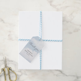 Hon är på Moln 9 Watercolor Bröllopsdusch Presentetikett