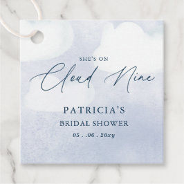 Hon är på Moln Nio Bröllopsfest Gåvor Etiketter