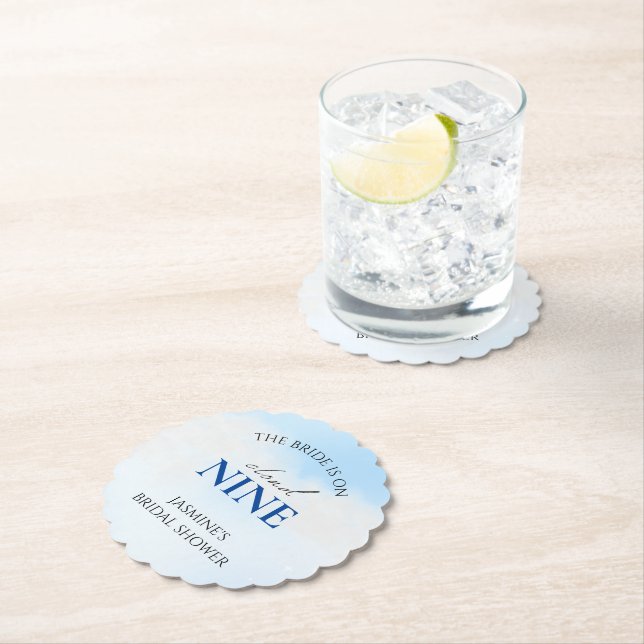 Hon är på molnet 9 Möhippa Decor Dreamy Pastel Underlägg Papper (Insitu)