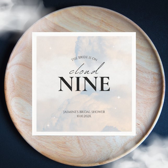 Hon är på molnet 9 Möhippa Dreamy Pastel Himlar N Pappersservett (Skapare uppladdad)