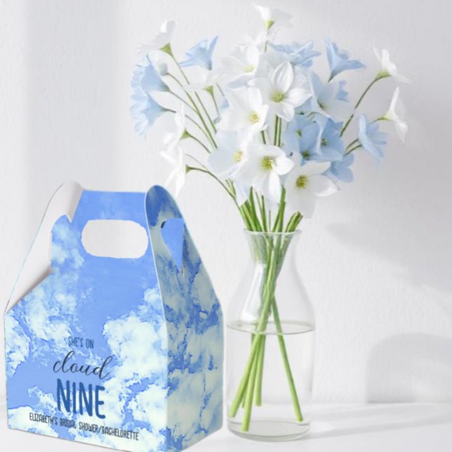 Hon är på molnet! Bröllopsfest/Bachelorette Presentaskar (Skapare uppladdad)