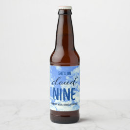 Hon är på molnet! Bröllopsfest/henparty Ölflaska Etikett