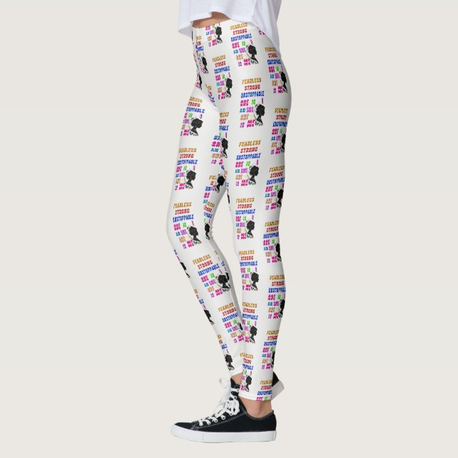 Hon är rädd för stark och ostoppbar. leggings (Vänster)
