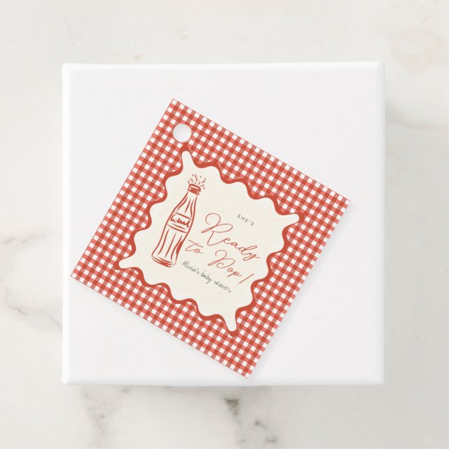 Hon är redo att föda - baby shower gåvor etiketter (På plats)