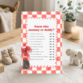 Hon är redo att föda Baby Shower Gissa vem spel