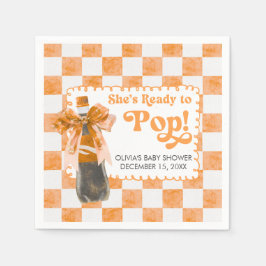 Hon är redo att föda - Baby Shower Pappersservett