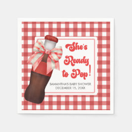 Hon är redo att föda - Baby Shower  Pappersservett
