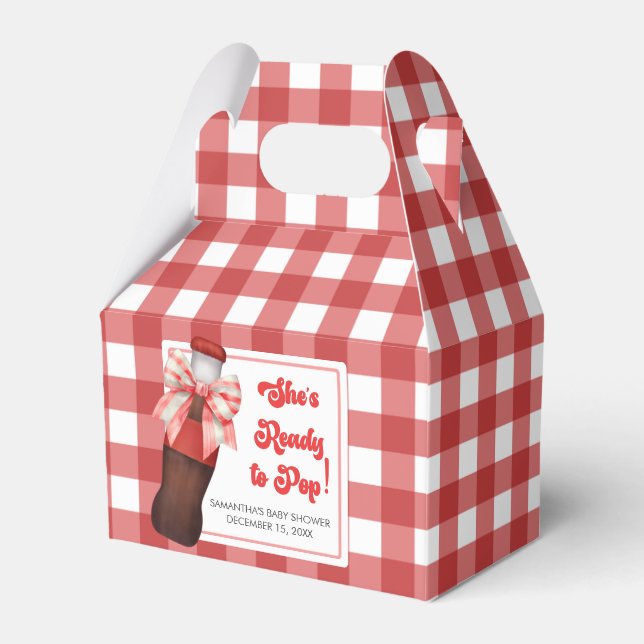 Hon är redo att föda - Baby Shower  Presentaskar (Framsidan Sidan)