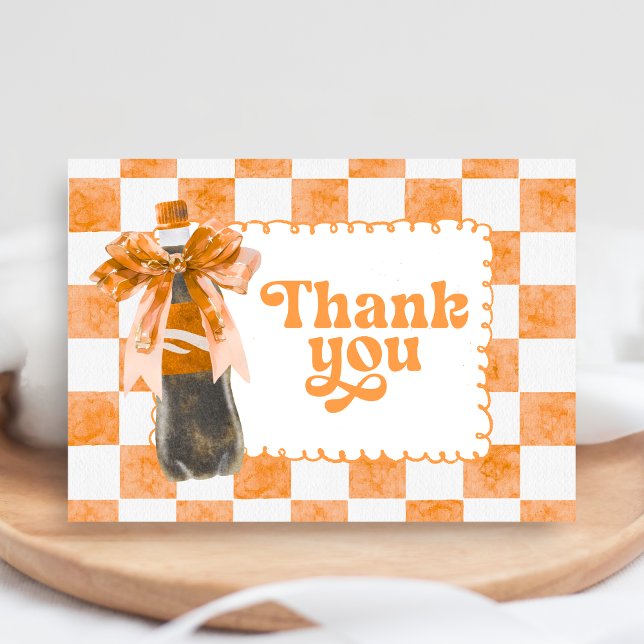Hon är redo att föda - Baby Shower Tack Kort (Cola Baby Shower Thank You Card)