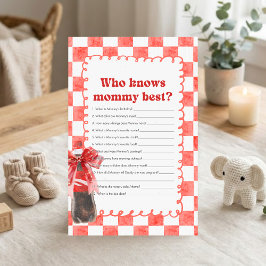 Hon är redo att föda - Baby Shower - Vem vet mest 