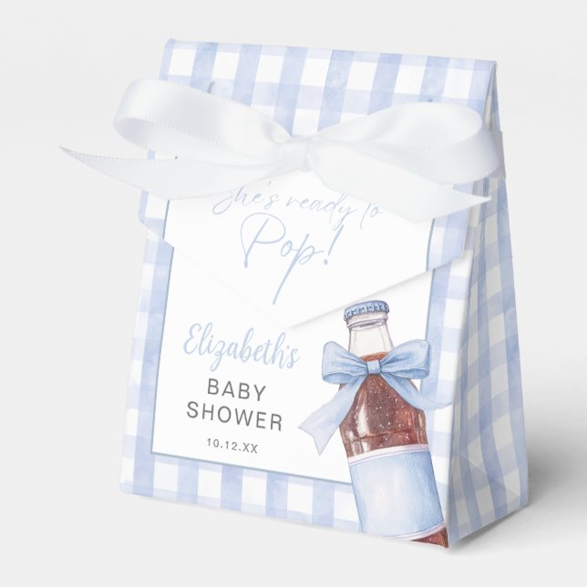 Hon är redo att föda Blå slinga Babykalas Presentaskar (Framsidan Sidan)