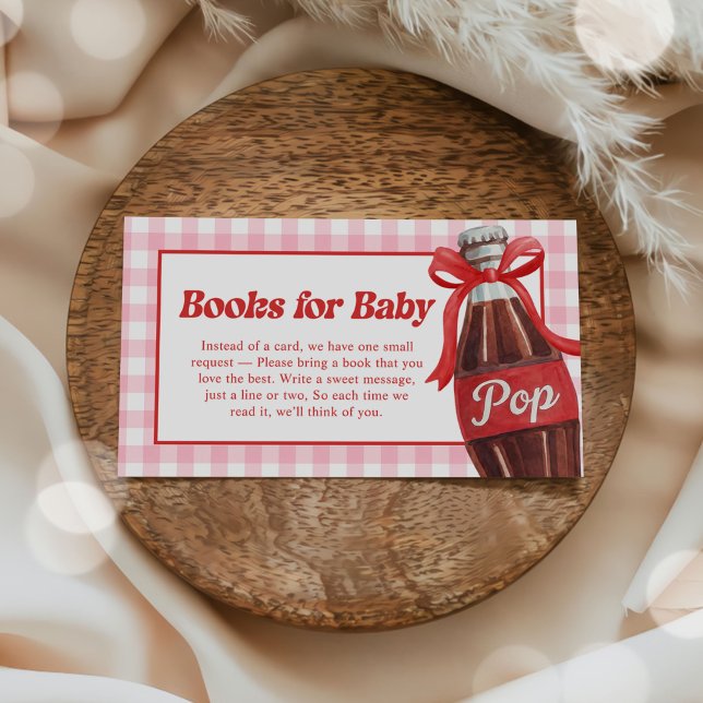 Hon är redo att poppa Baby Shower-böcker för bebis Tilläggskort (Skapare uppladdad)