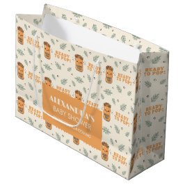 Hon är redo att poppa Orange Boho Kawaii Läsk