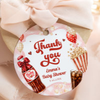 Hon är redo att poppa Soda Baby Shower Tack