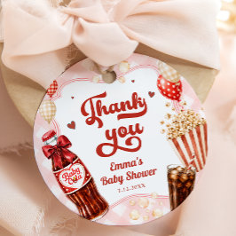 Hon är redo att poppa Soda Baby Shower Tack Gåvor Etiketter