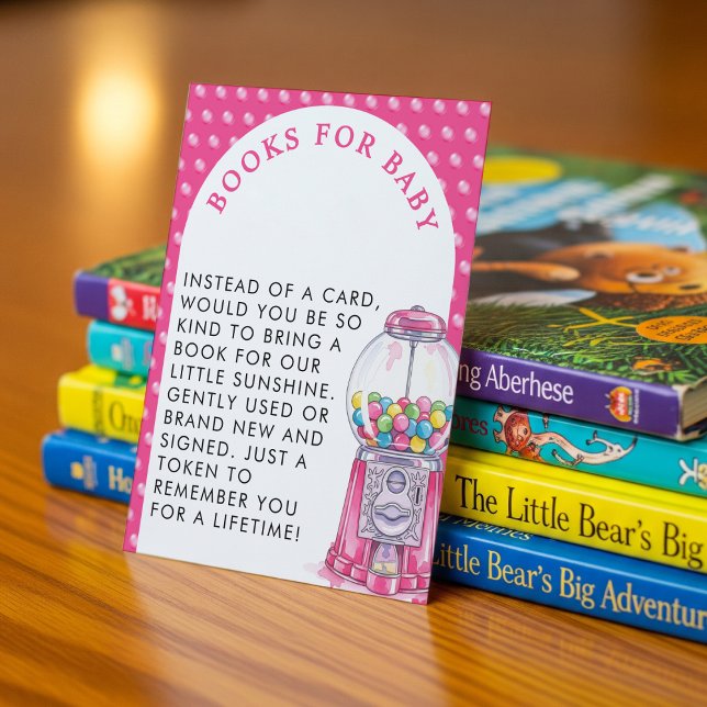 Hon Är Redo Att Spruta Bubblegum Baby Bok Begäran Tilläggskort (She's Ready To Pop Bubblegum Baby Book Request Enclosure Card
)