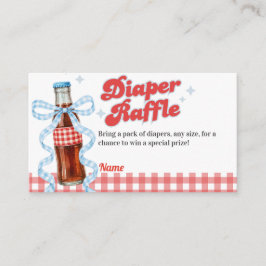 Hon är redo för Pop Soda Baby Shower blöjlotteri Tilläggskort