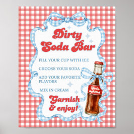 Hon är redo för Pop Soda Bar Baby Shower Poster